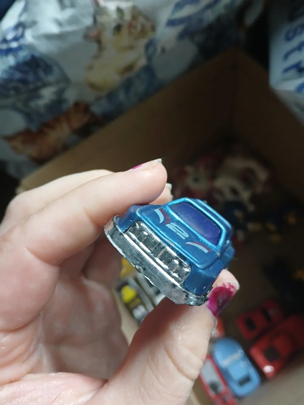 1980s Summer Marz Karz BMW 3.5 CSL S8004 die-cast toy car in blue.